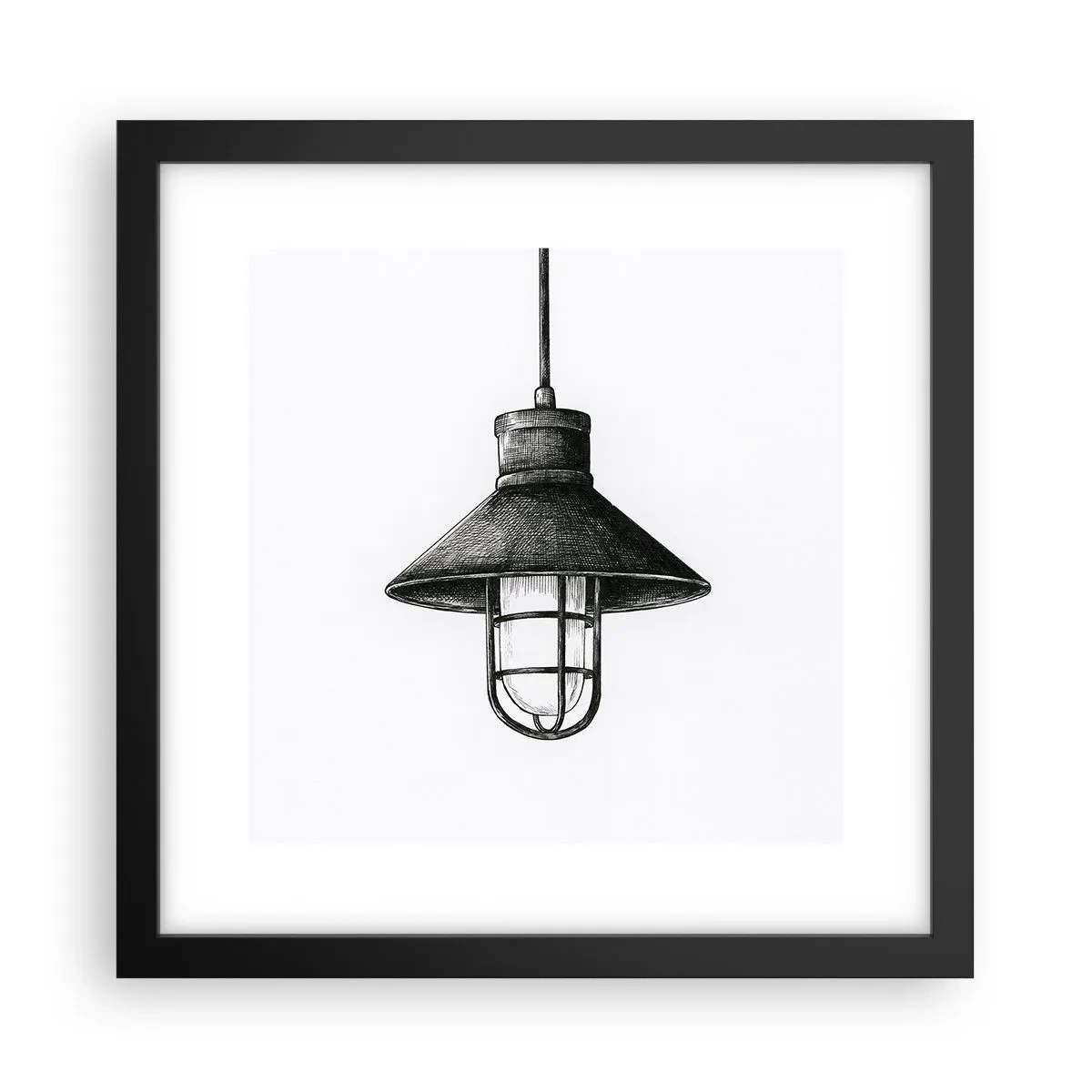 Affiche dans un cadre noir - Poster - Comme il y a des années… - 30x30 cm