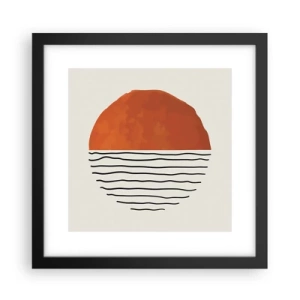 Affiche dans un cadre noir - Poster - Dans un climat japonnais - 30x30 cm