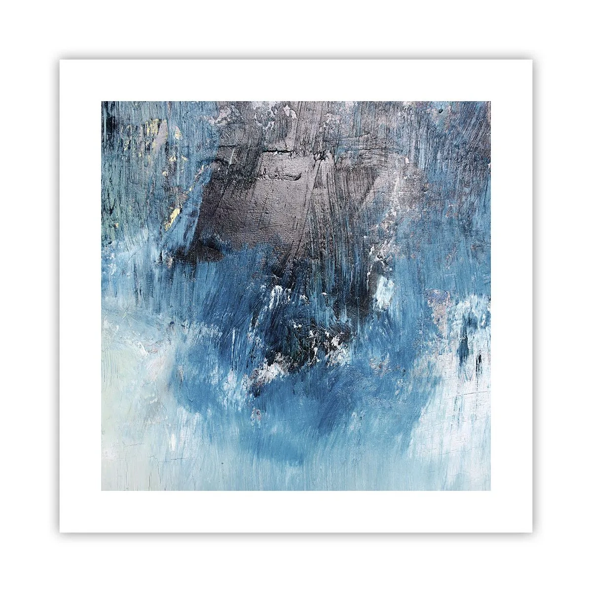 Affiche - Poster - Rhapsodie en bleu - 40x40 cm