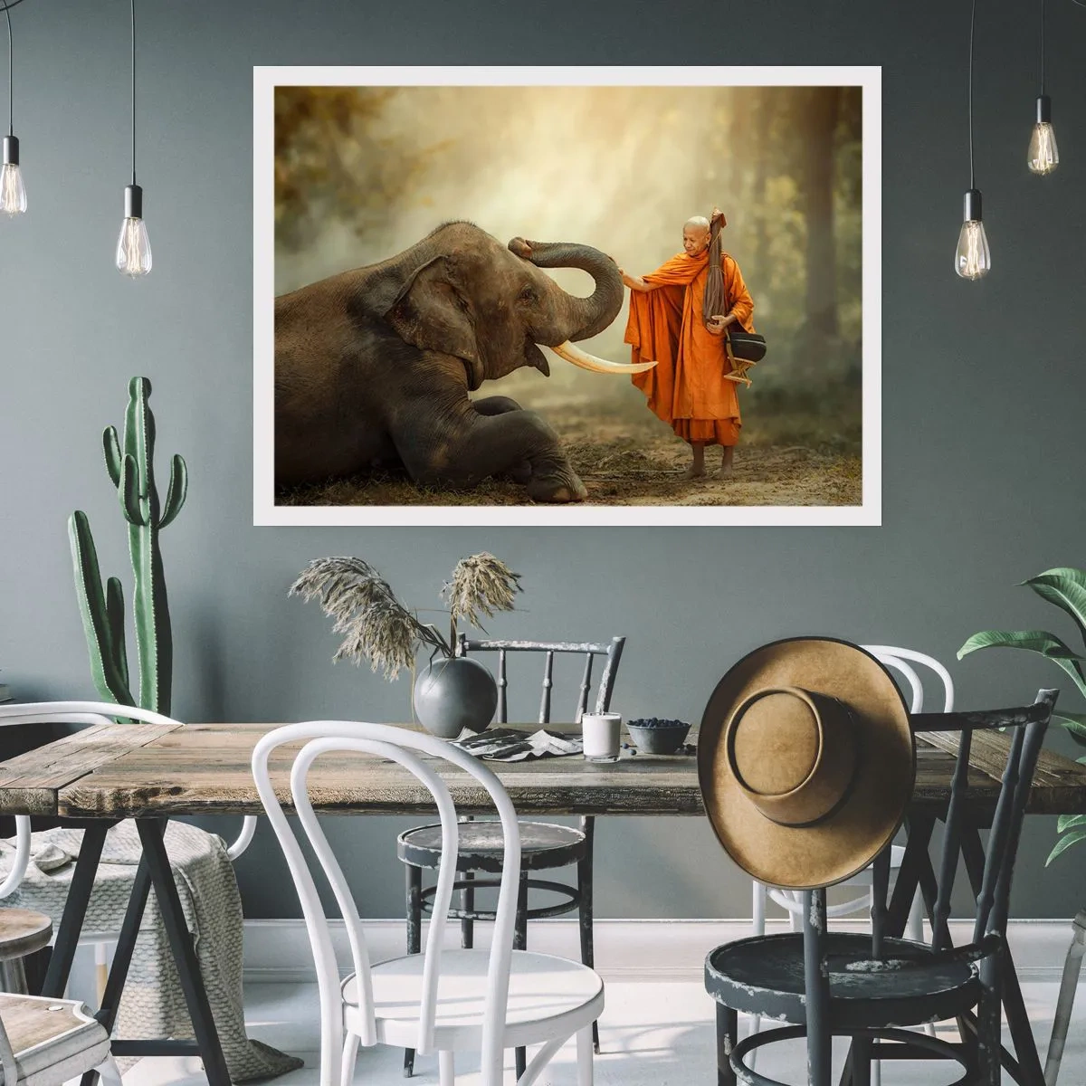 Affiche - Poster - Rencontre en voyageant - 91x61 cm