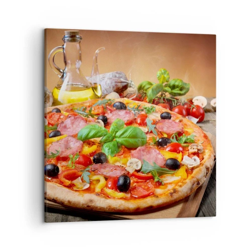 Impression sur toile - Image sur toile - Avec une vraie saveur italienne - 50x50 cm