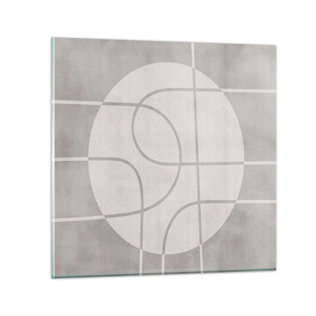 Impression sur verre - Image sur verre - Circulaire et tout droit - 30x30 cm
