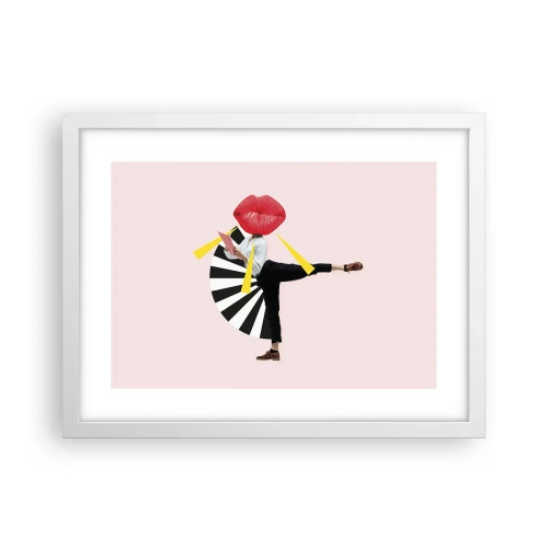 Affiche dans un cadre blanc - Poster - Pop-art surréaliste - 40x30 cm
