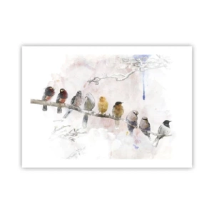 Affiche - Poster - Rencontre ailée - 70x50 cm