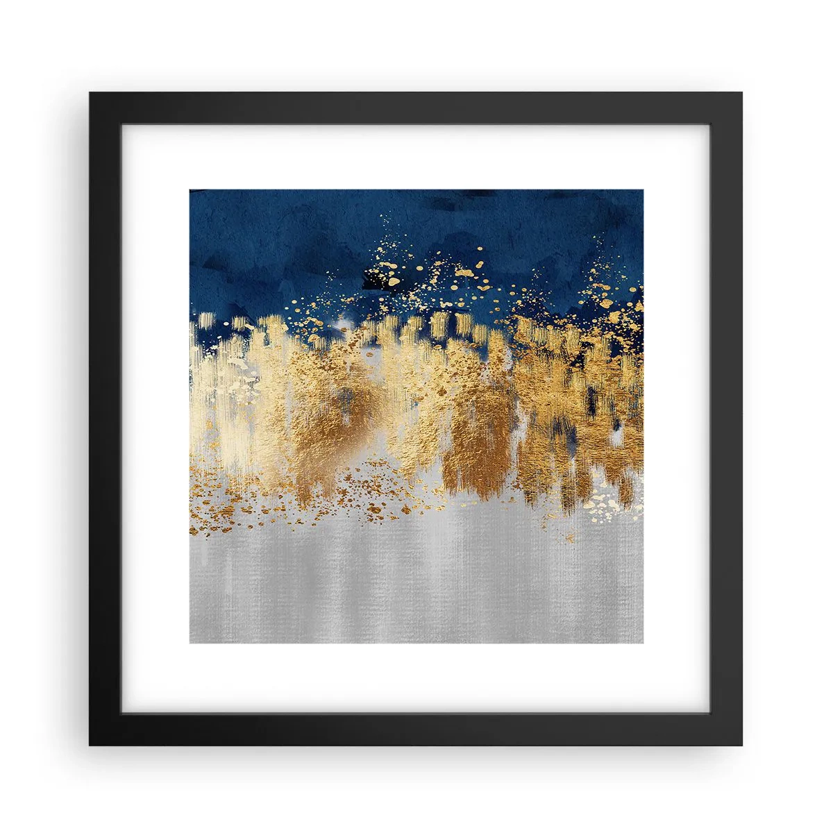 Affiche dans un cadre noir - Poster - Une composition moderne et pétillante - 30x30 cm