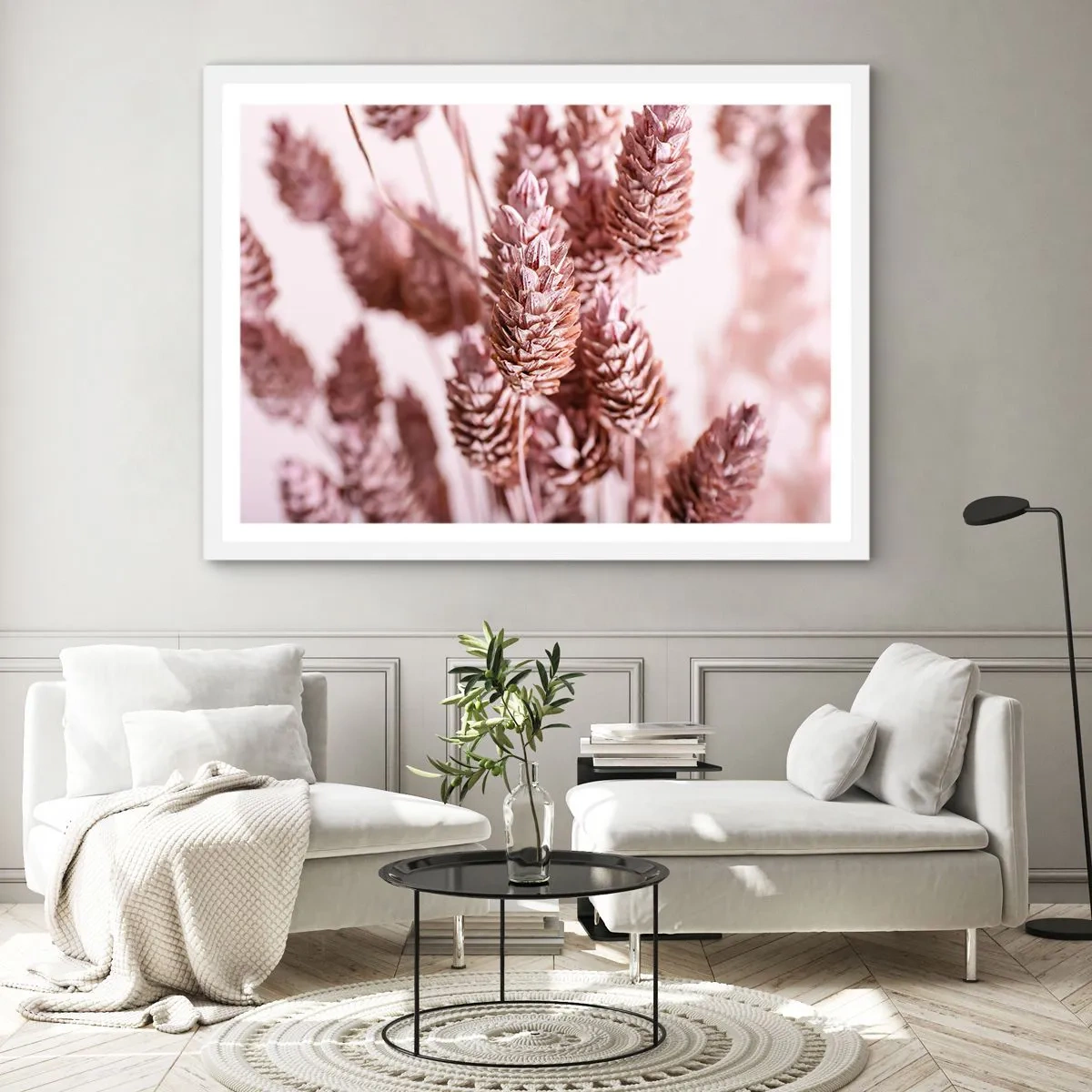 Affiche dans un cadre blanc - Poster - Apparemment discret - 50x40 cm