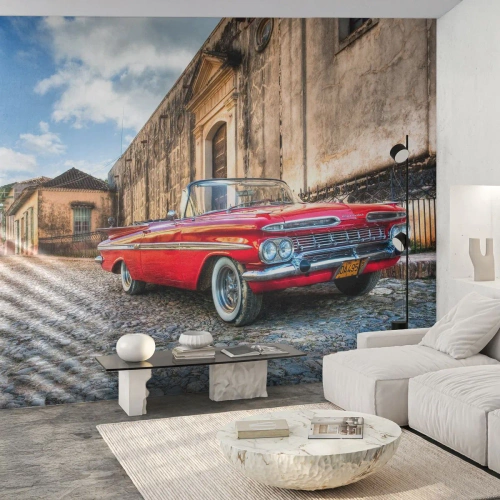 Papier Peint Photo Premium Canvas - Émotions cubaines - Automobile, Voiture, Cuba - 150x105 cm
