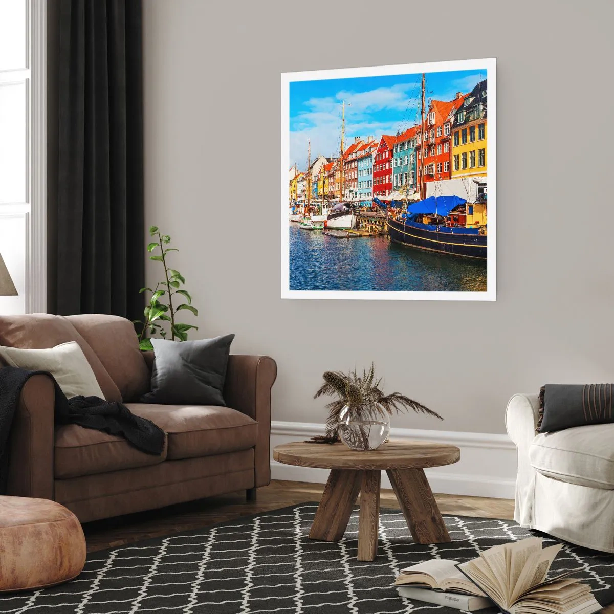 Affiche - Poster - Quai joyeux - 40x40 cm