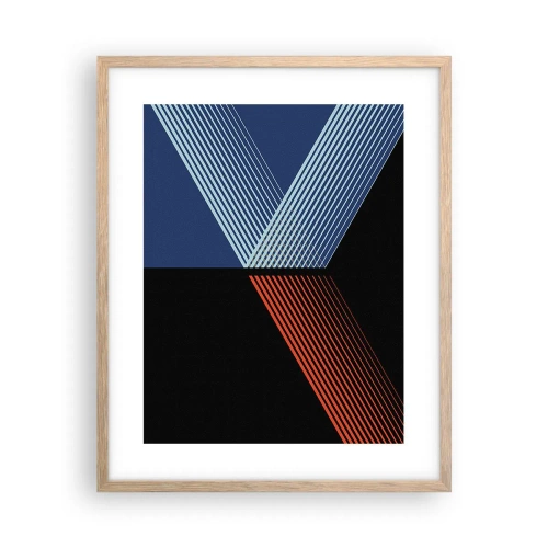 Affiche dans un chêne clair - Poster - Histoire simple - 40x50 cm