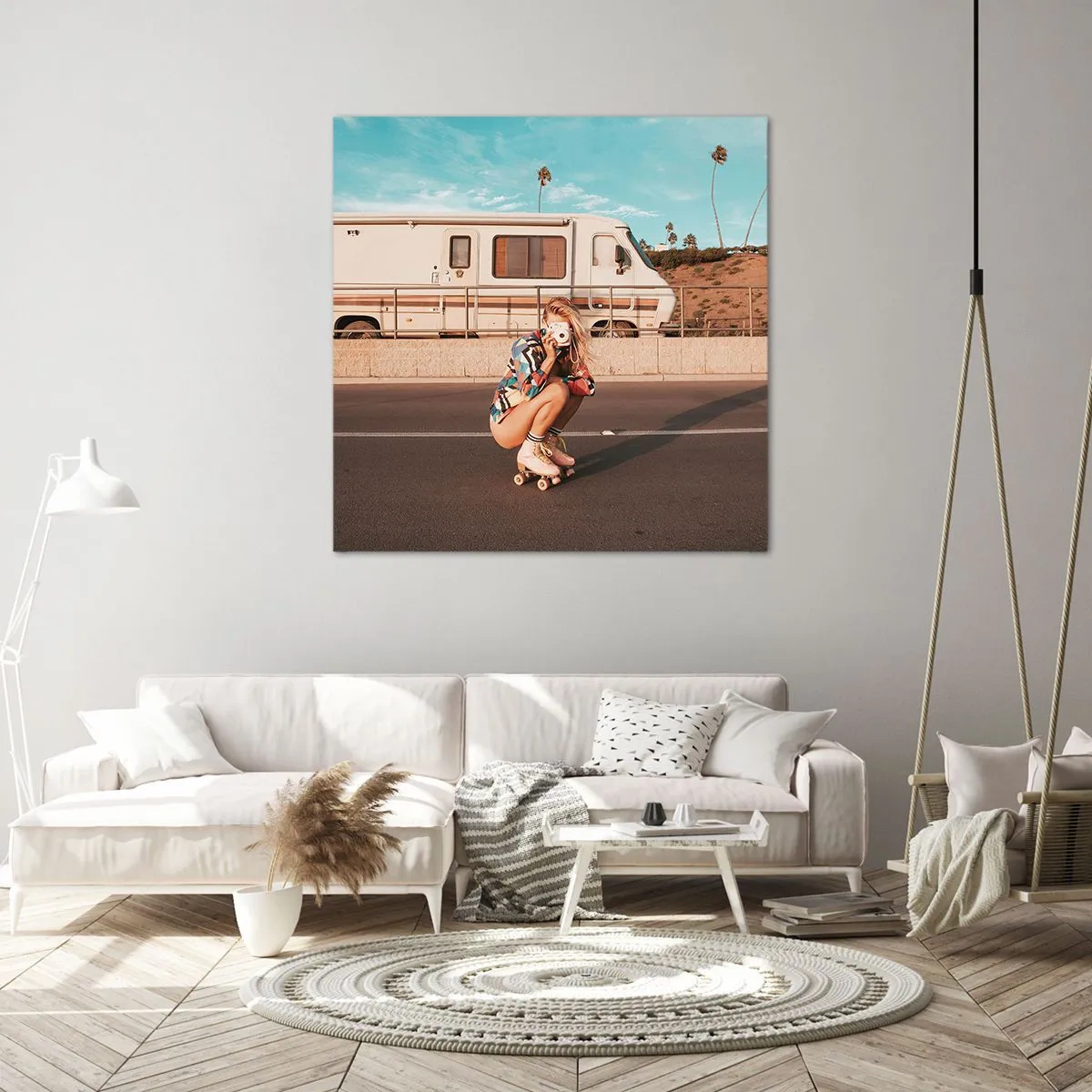 Impression sur toile - Image sur toile - Souriez s'il-vous-plait! - 50x50 cm