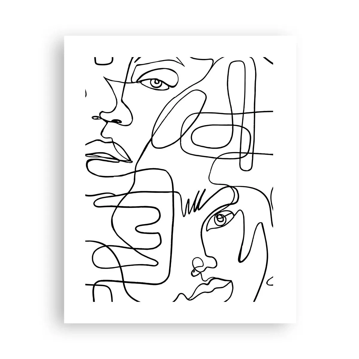 Affiche - Poster - Dans des émotions enchevêtrées - 40x50 cm