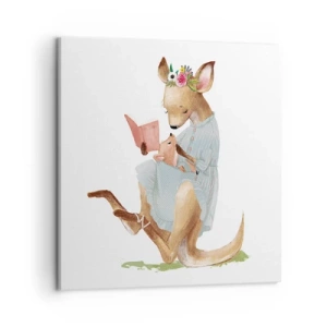 Impression sur toile - Image sur toile - Lis-moi maman - 50x50 cm