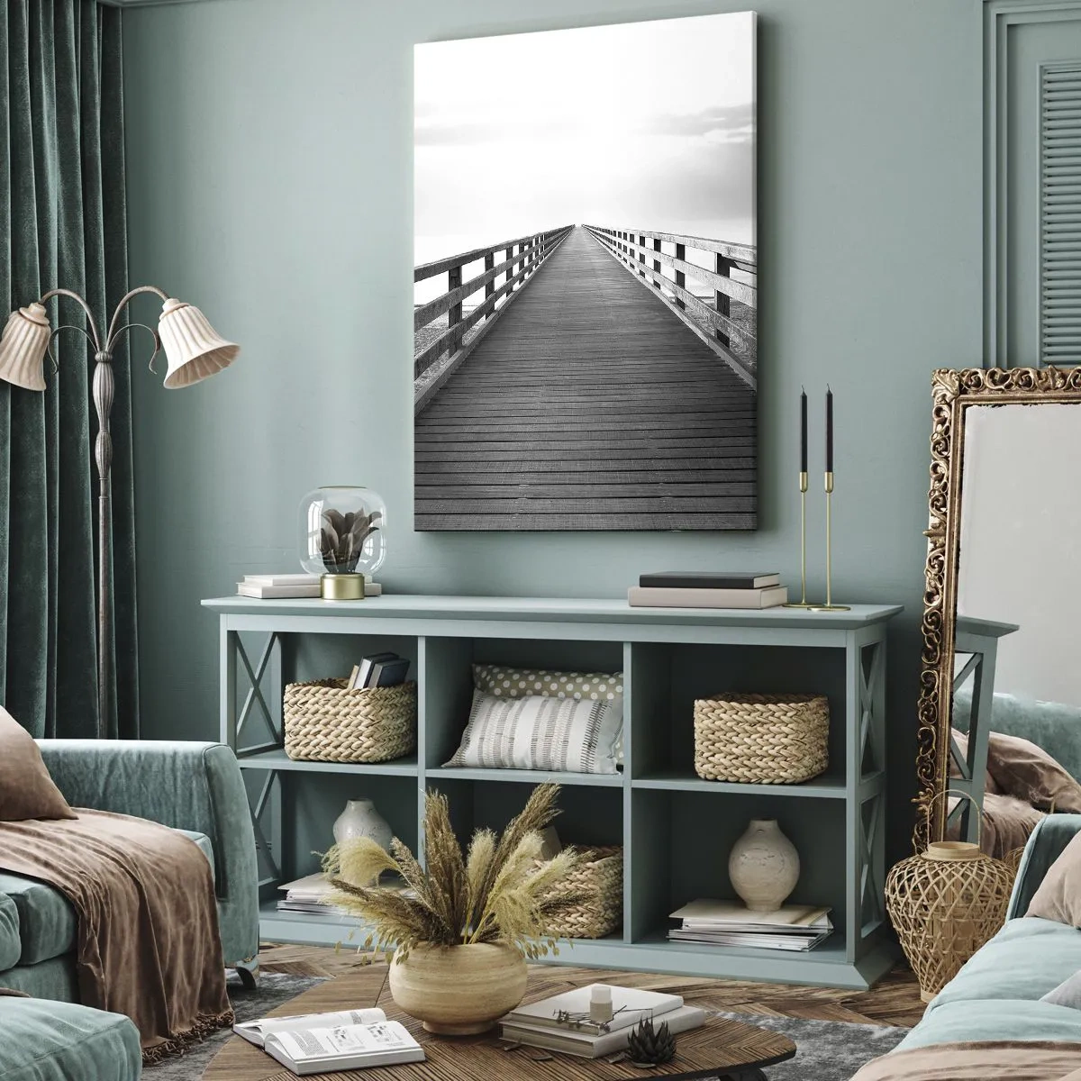 Impression sur toile - Image sur toile - A perte de vue... - 45x80 cm