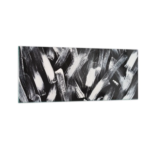 Impression sur verre - Image sur verre - L'abstraction dans l'esprit industriel - 100x40 cm