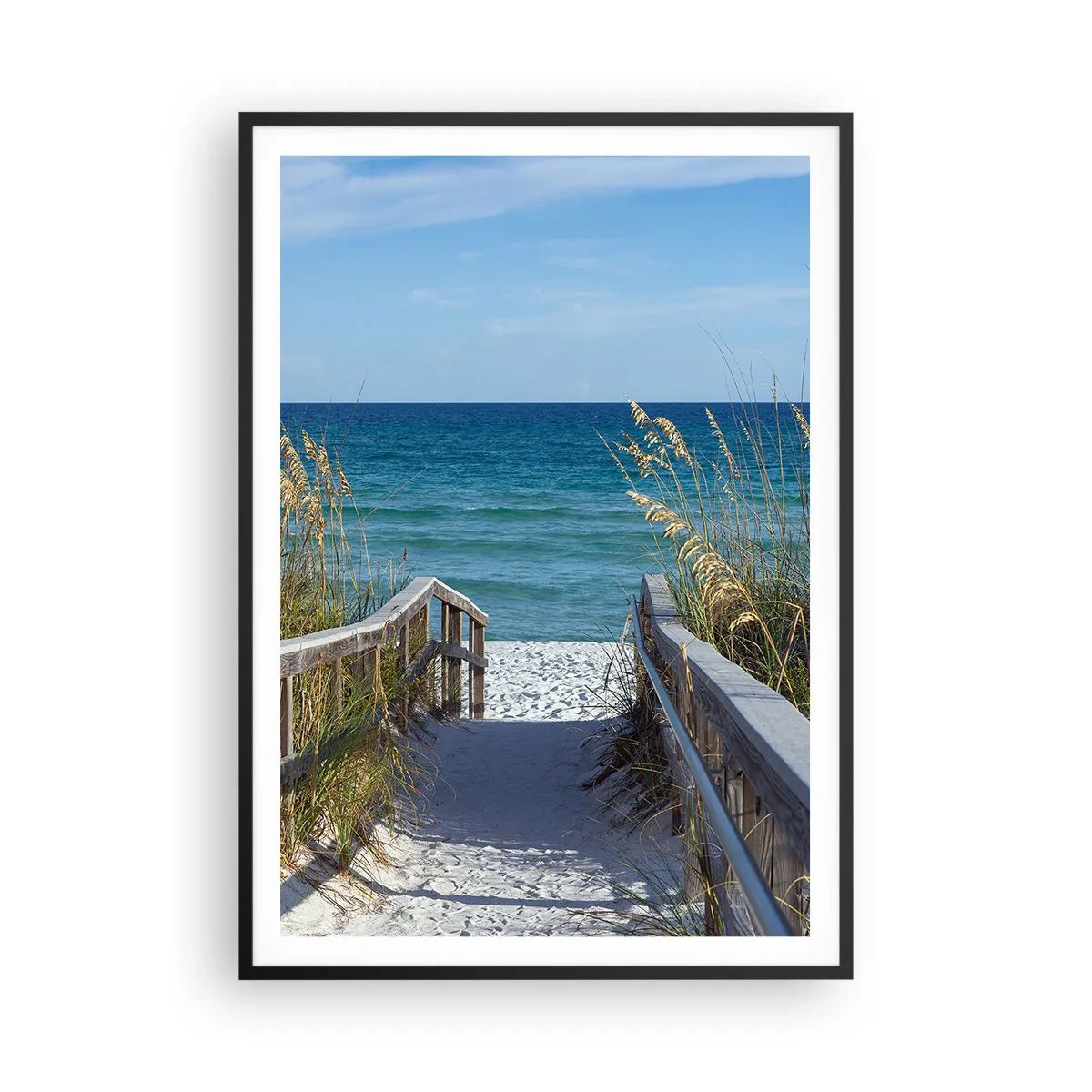 Affiche dans un cadre noir - Poster - Au soleil, sous le vent - 70x100 cm