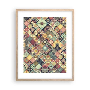 Affiche dans un chêne clair - Poster - Ambiance marocaine - 40x50 cm