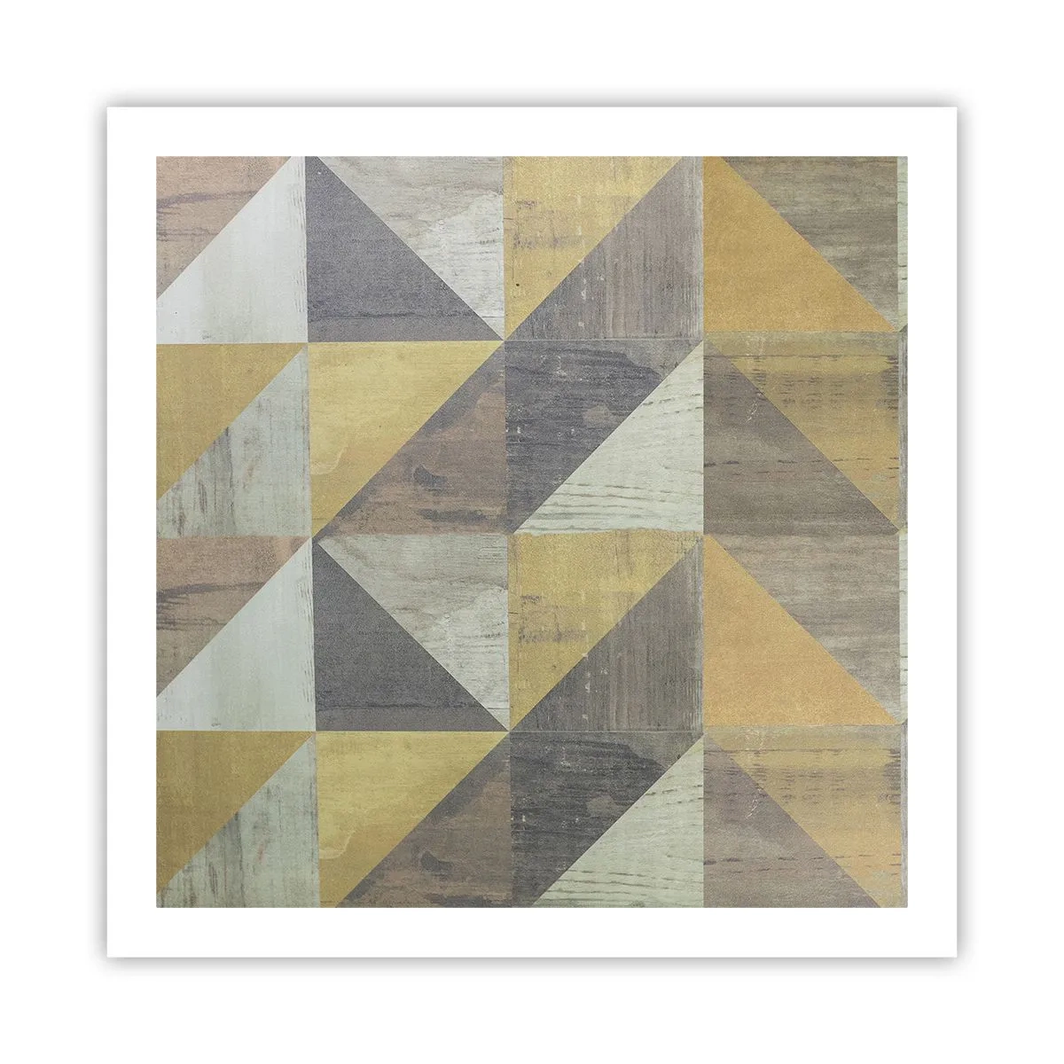 Affiche - Poster - Suivant l'angle du triangle - 60x60 cm