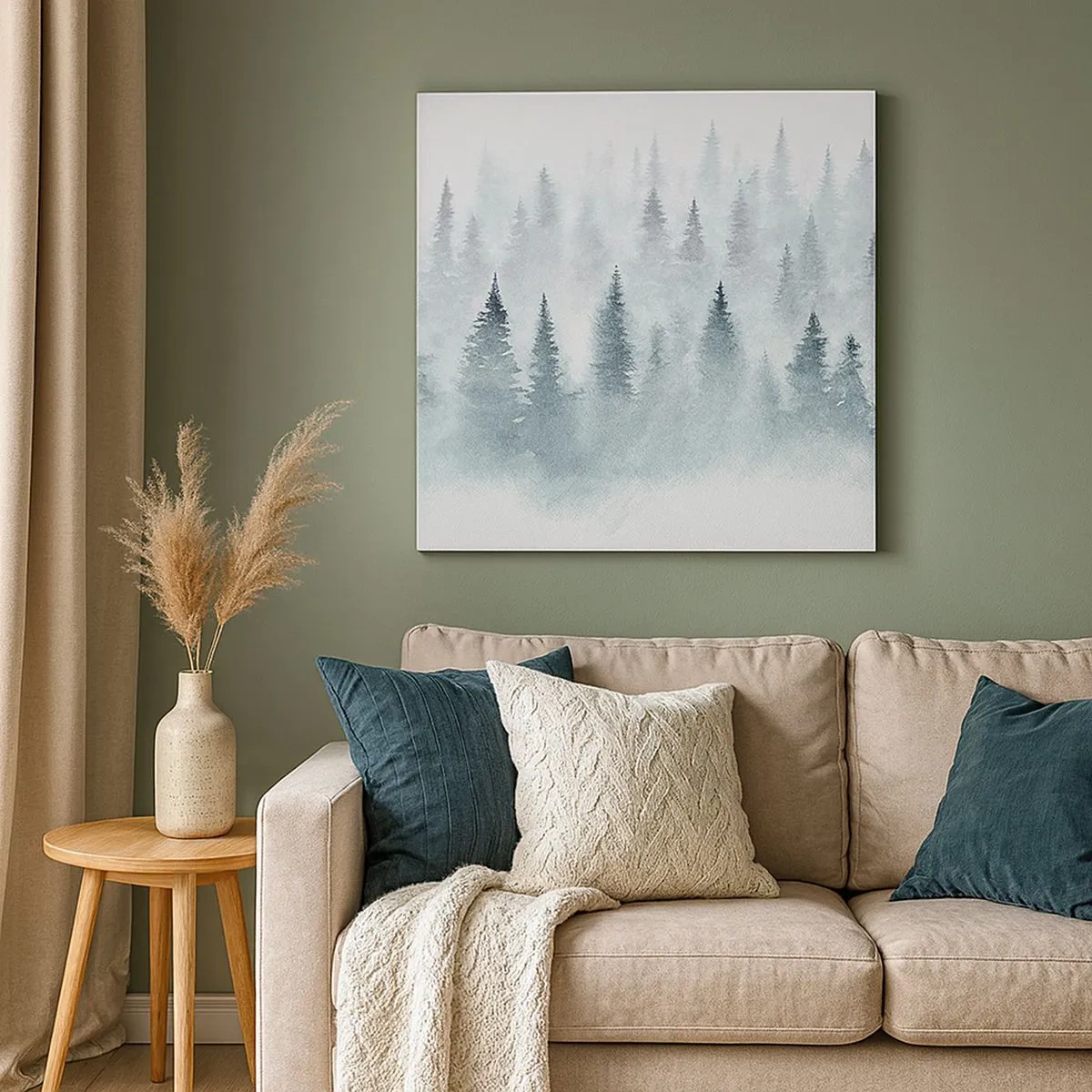 Impression sur toile - Image sur toile - Enveloppé de brouillard - 30x30 cm