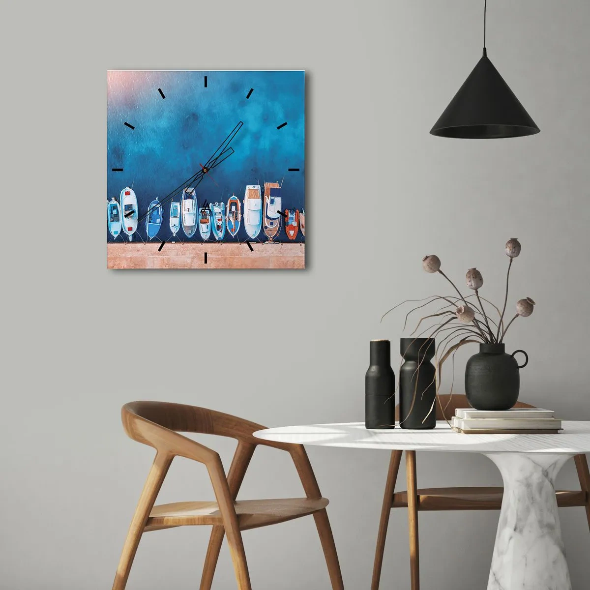 Horloge murale - Pendule murale - En une seule fois - 40x40 cm