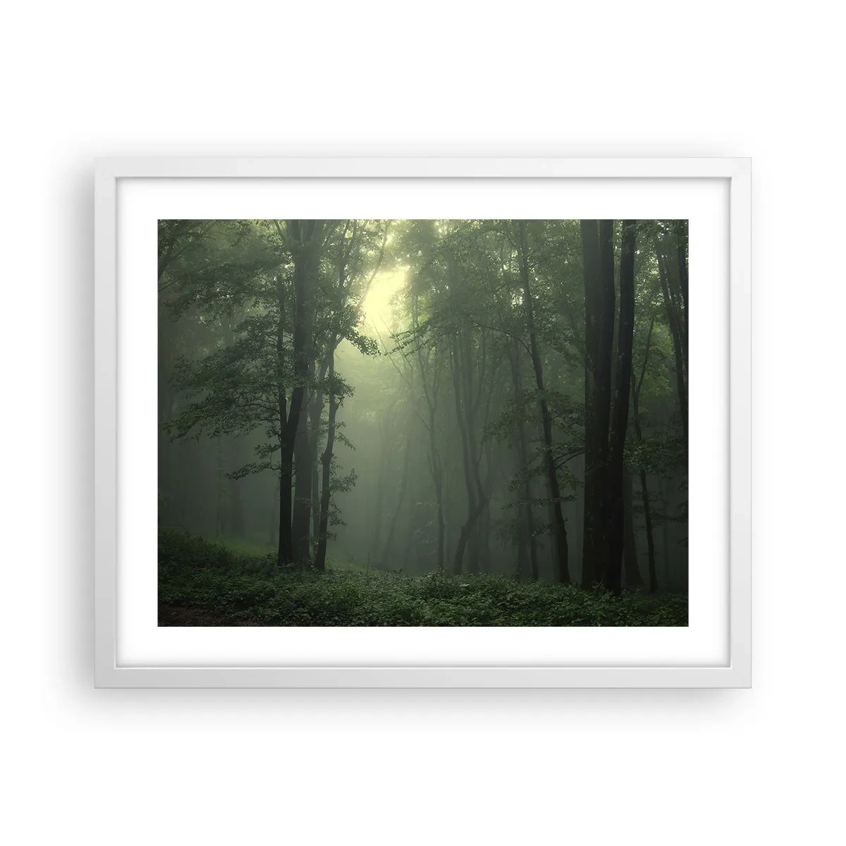 Affiche dans un cadre blanc - Poster - Avant qu'il ne se réveille - 50x40 cm