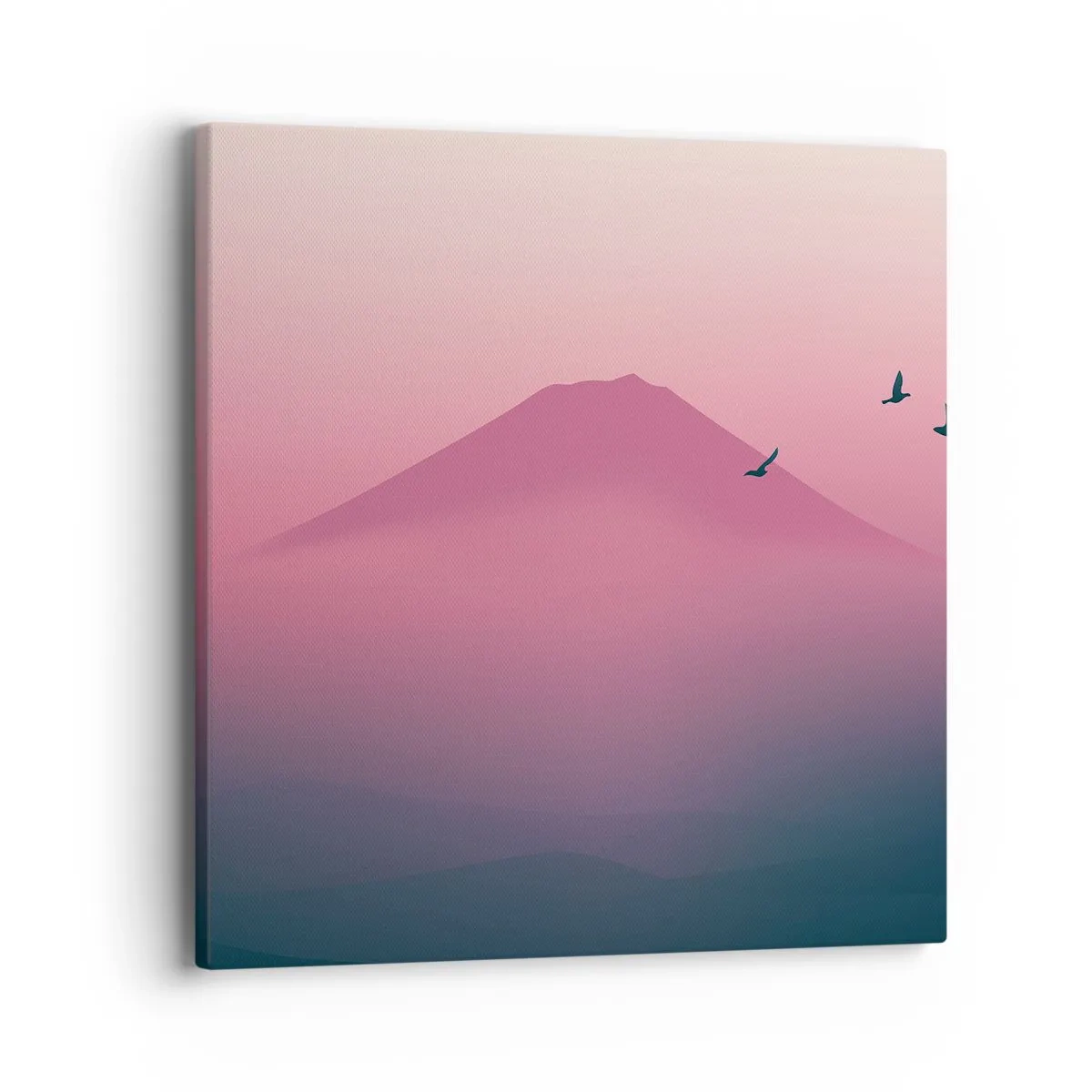 Impression sur toile - Image sur toile - Des pèlerins au dessus des nuages - 40x40 cm