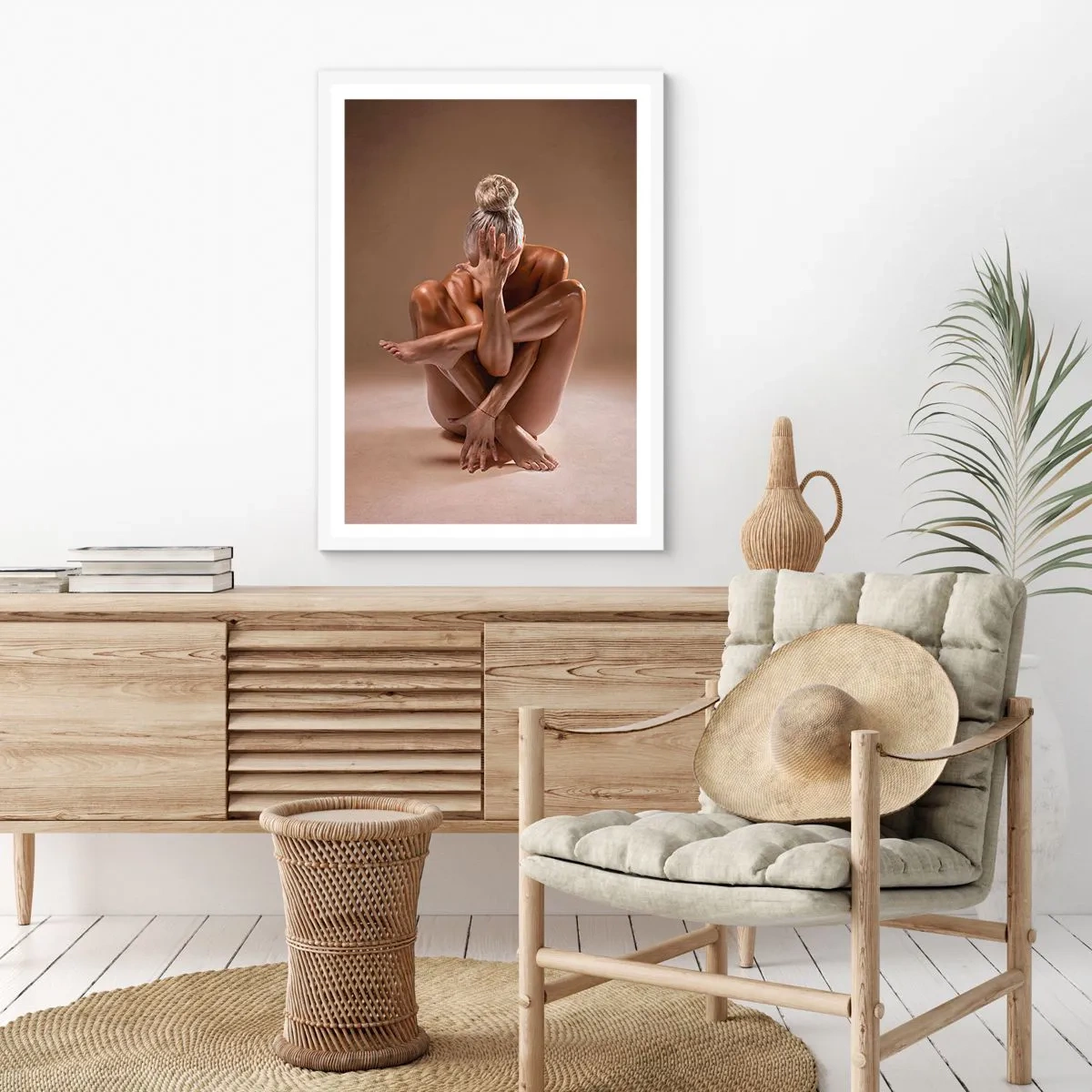 Affiche dans un cadre blanc - Poster - Unité du corps et de l'âme - 50x70 cm