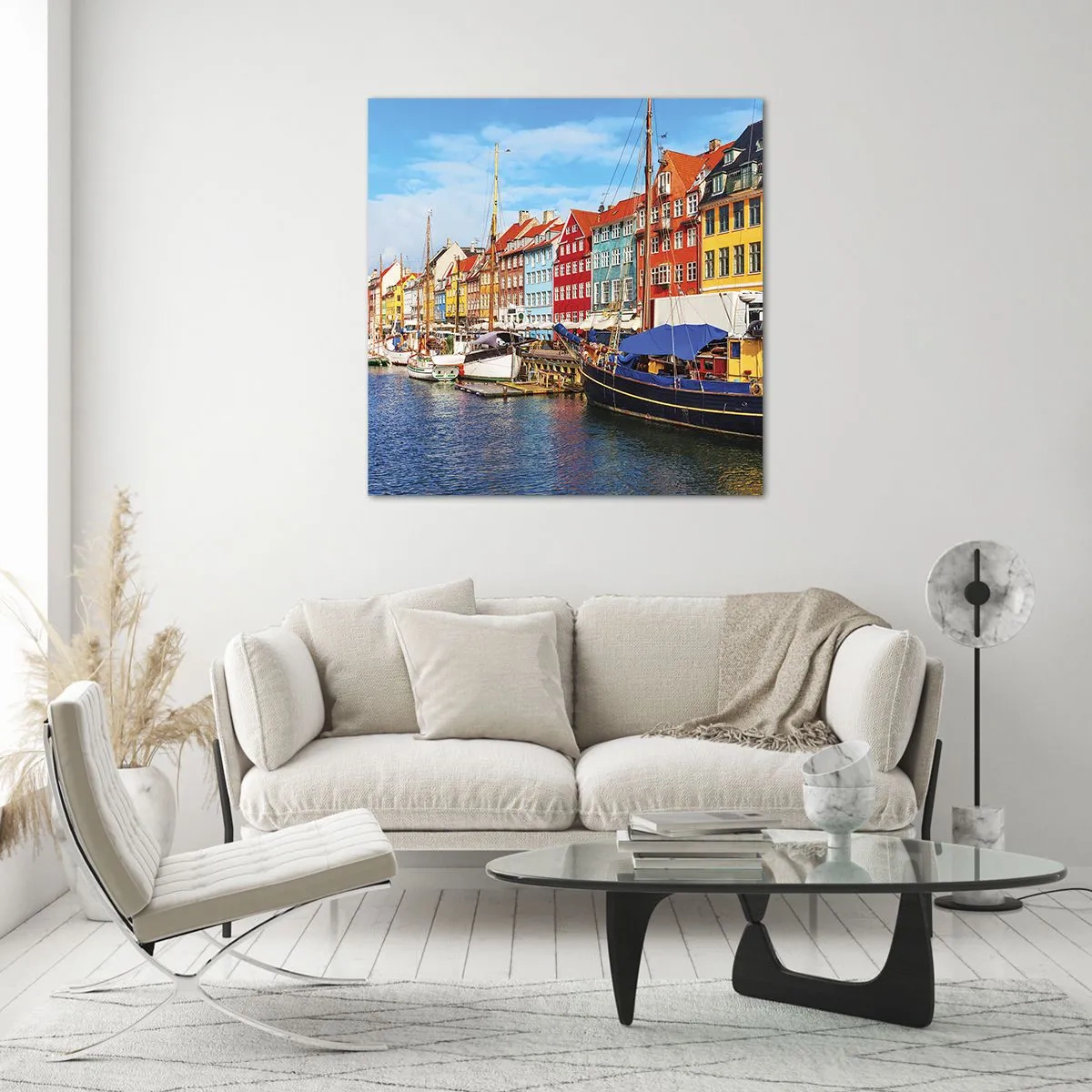 Impression sur verre - Image sur verre - Quai joyeux - 70x70 cm