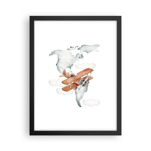 Affiche dans un cadre noir - Poster - Dans un esprit pionnier - 30x40 cm