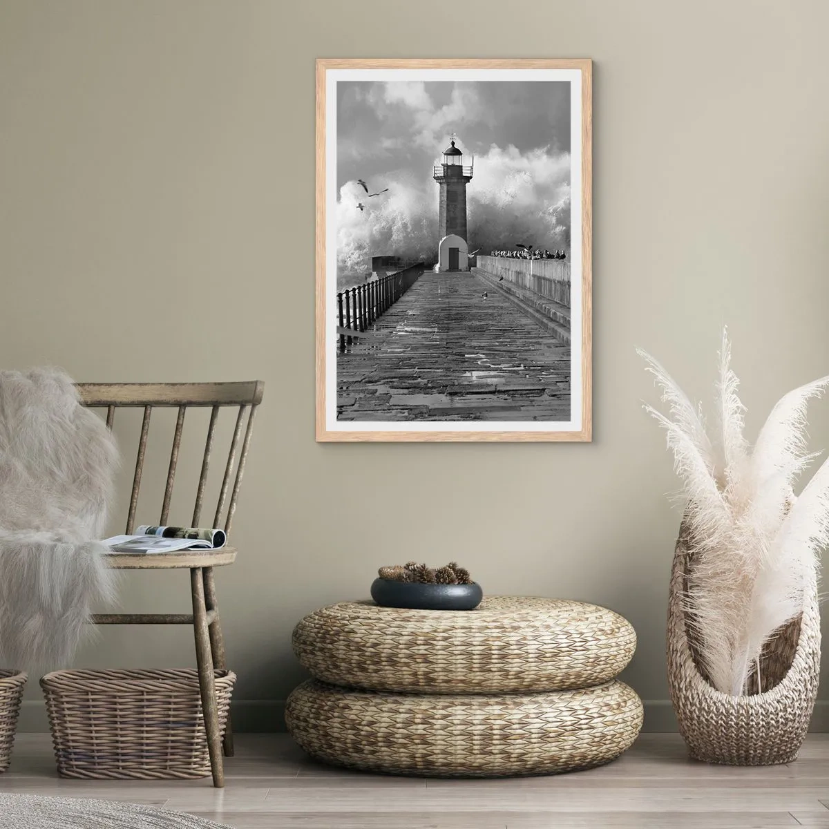 Affiche dans un chêne clair - Poster - Sans peur - 30x40 cm