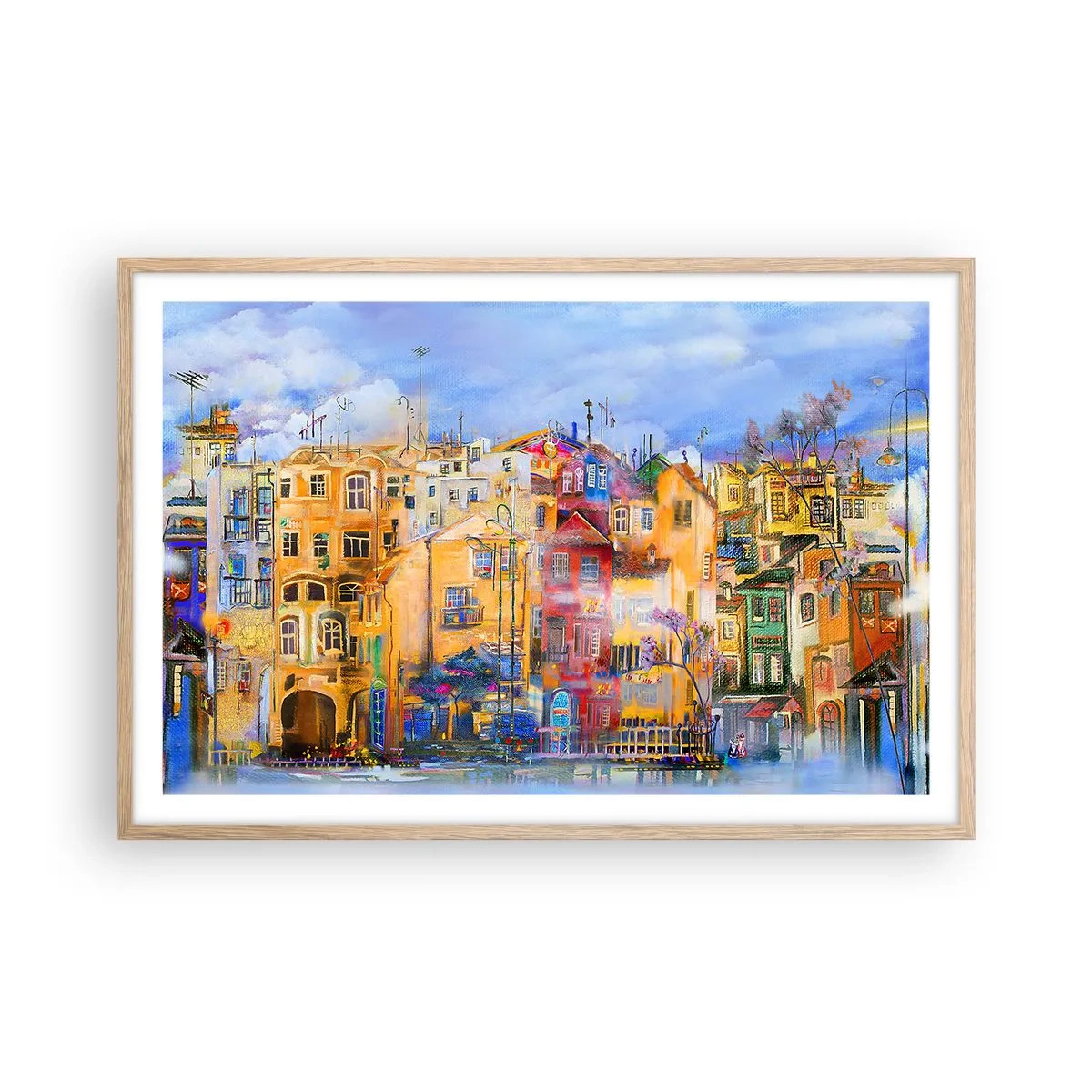 Affiche dans un chêne clair - Poster - Nous sommes ensemble - 91x61 cm