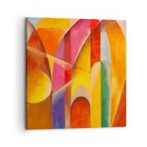 Impression sur toile - Image sur toile - Cathédrale du soleil - 70x70 cm