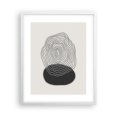 Affiche dans un cadre blanc - Poster - Durabilité et oscillation - 40x50 cm