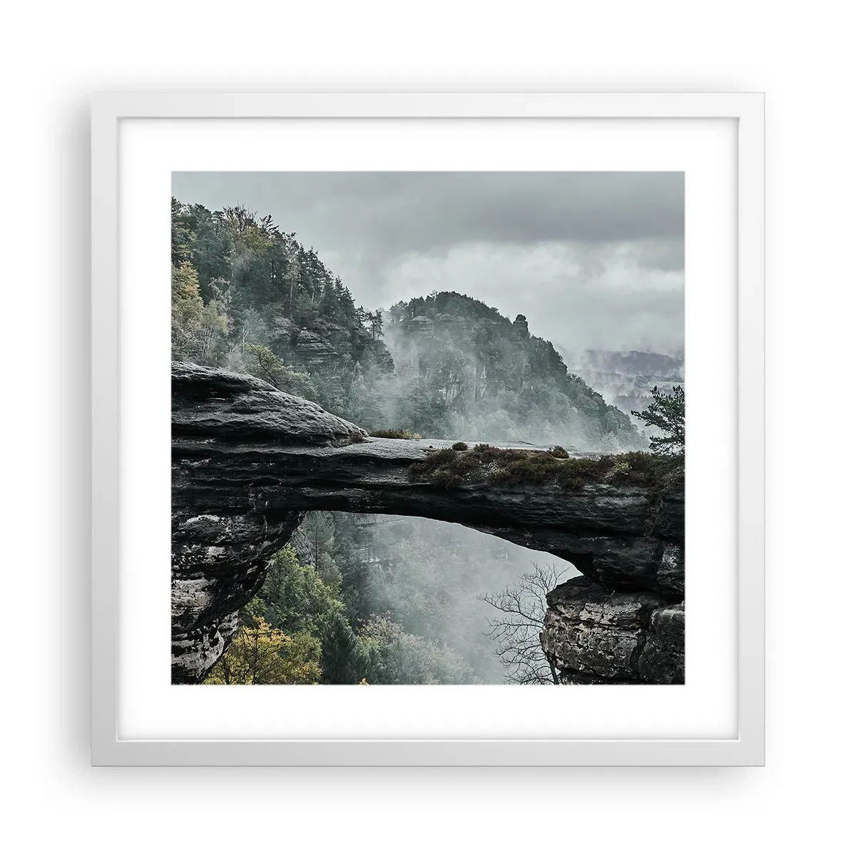 Affiche dans un cadre blanc - Poster - L'aventure est sur le point de commencer - 40x40 cm