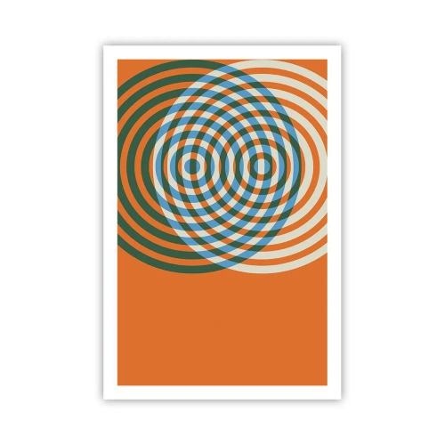 Affiche - Poster - Variation circulaire abstraite - 61x91 cm