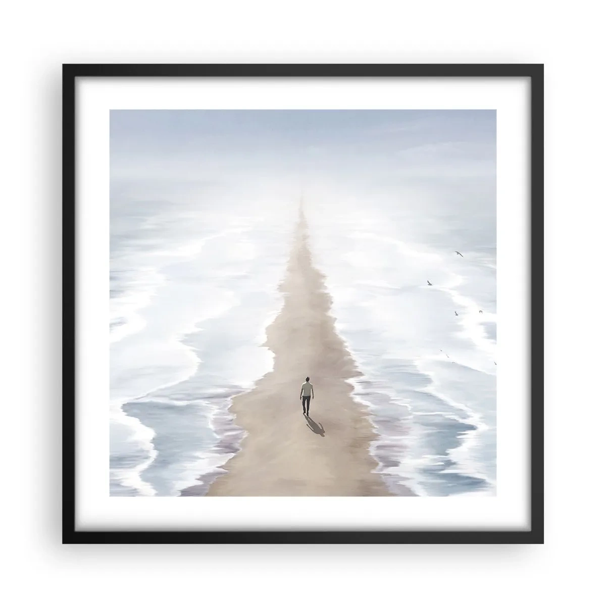 Affiche dans un cadre noir - Poster - Un brillant avenir - 50x50 cm