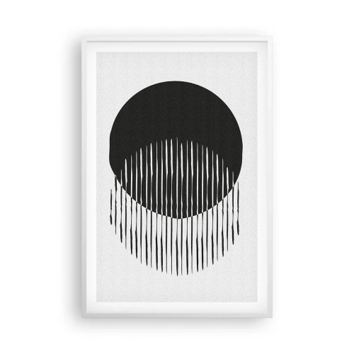 Affiche dans un cadre blanc - Poster - Son alter ego - 61x91 cm