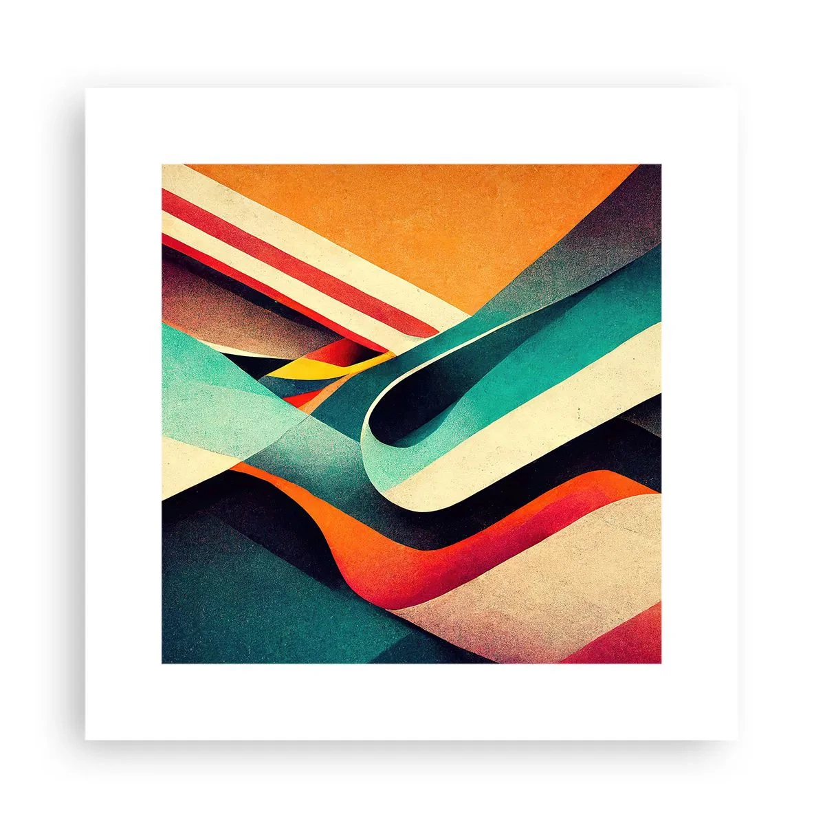 Affiche - Poster - Composition intense - 30x30 cm