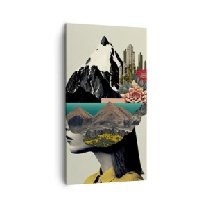 Impression sur toile - Image sur toile - La femme – toujours un mystère - 45x80 cm