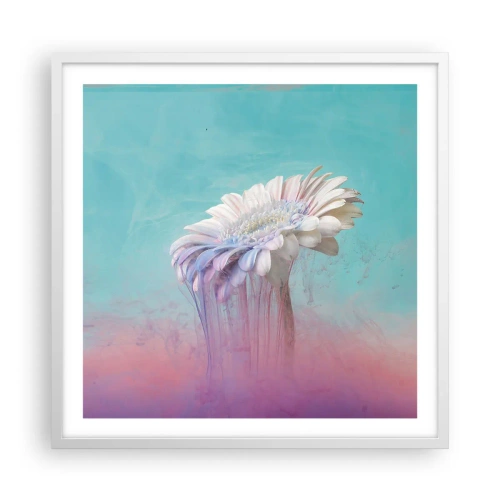 Affiche dans un cadre blanc - Poster - Le monde souterrain des fleurs - 60x60 cm