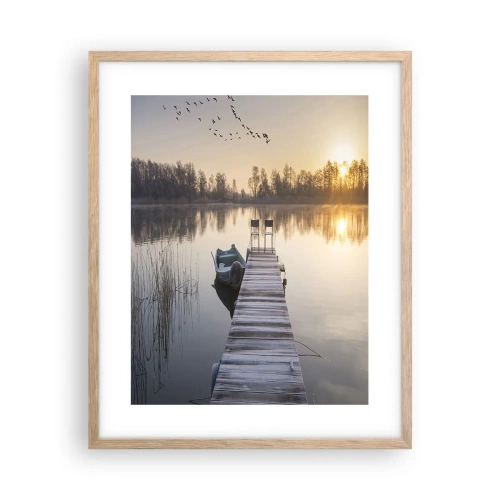 Affiche dans un chêne clair - Poster - Je reviendrai - 40x50 cm