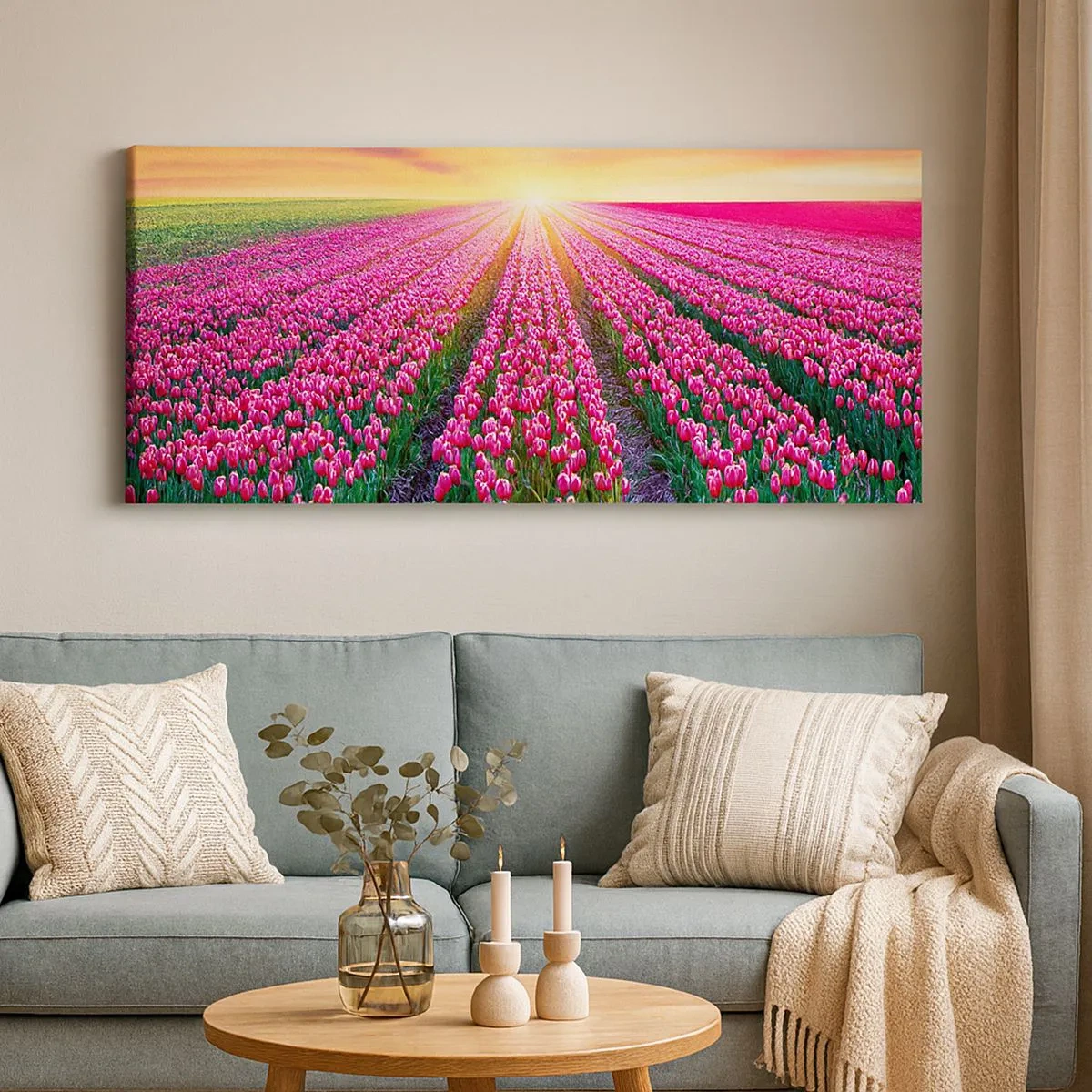 Impression sur toile - Image sur toile - Ferme de la beauté - 100x40 cm