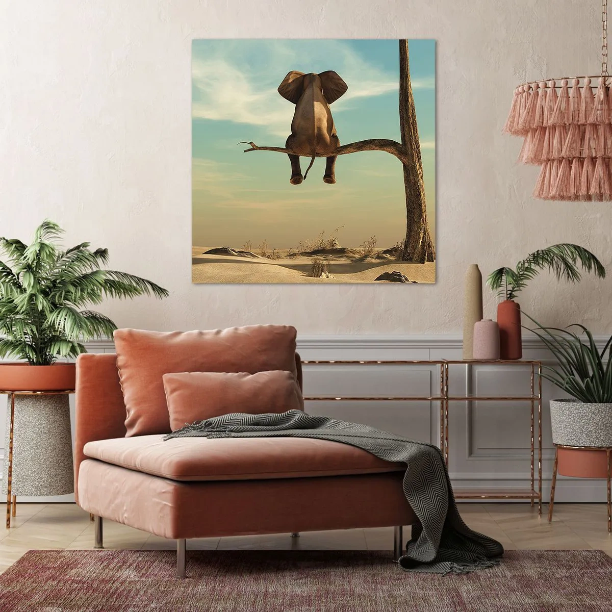 Impression sur toile - Image sur toile - Nouveau point de vue - 50x50 cm