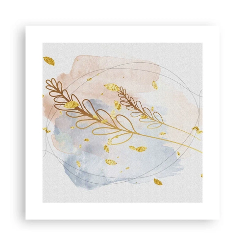 Affiche - Poster - Explosion d'or - 40x40 cm