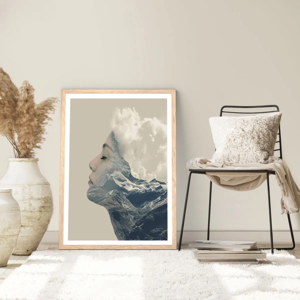 Affiche dans un chêne clair - Poster - La beauté des éléments - 61x91 cm