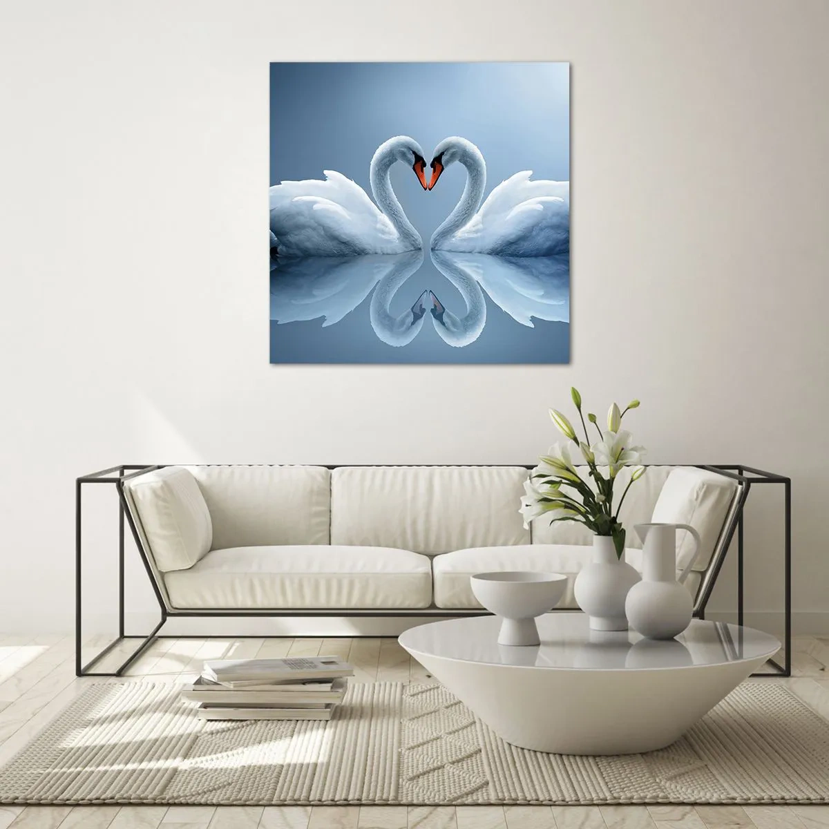 Impression sur verre - Image sur verre - Le temps de l'amour - 40x40 cm