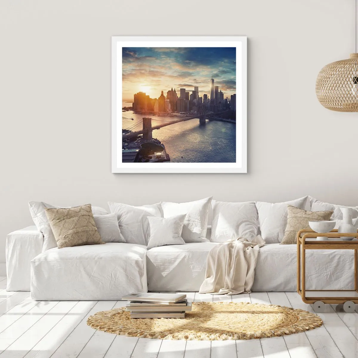 Affiche dans un cadre blanc - Poster - Monument de la culture occidentale - 50x50 cm