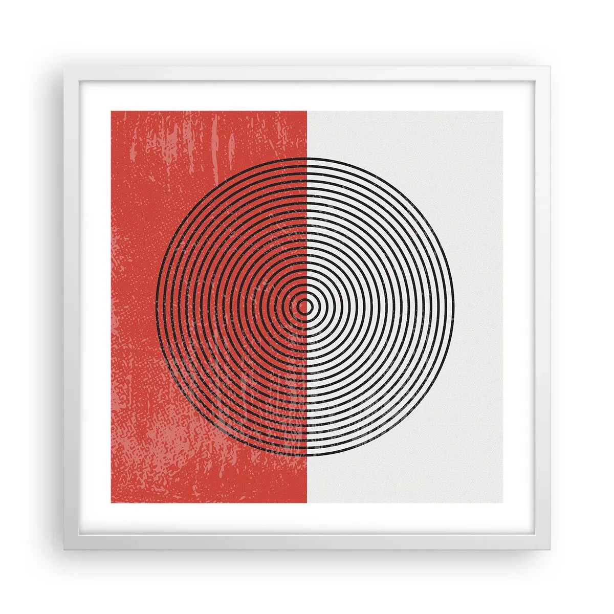 Affiche dans un cadre blanc - Poster - Dans le mille - 50x50 cm