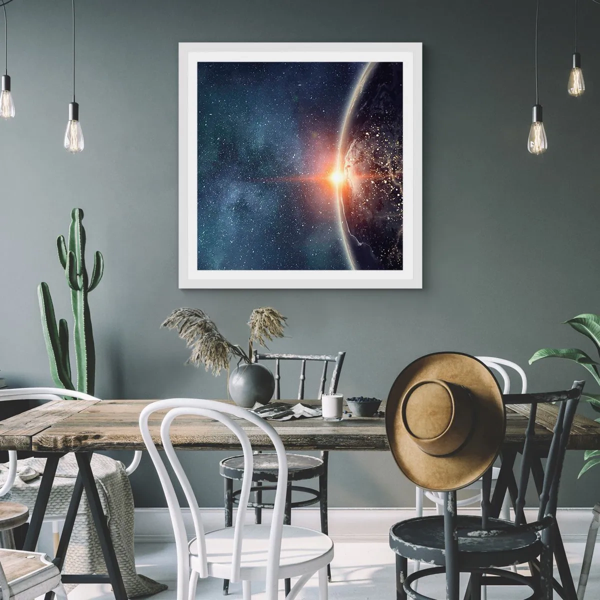 Affiche dans un cadre blanc - Poster - Dans une nouvelle perspective - 30x30 cm