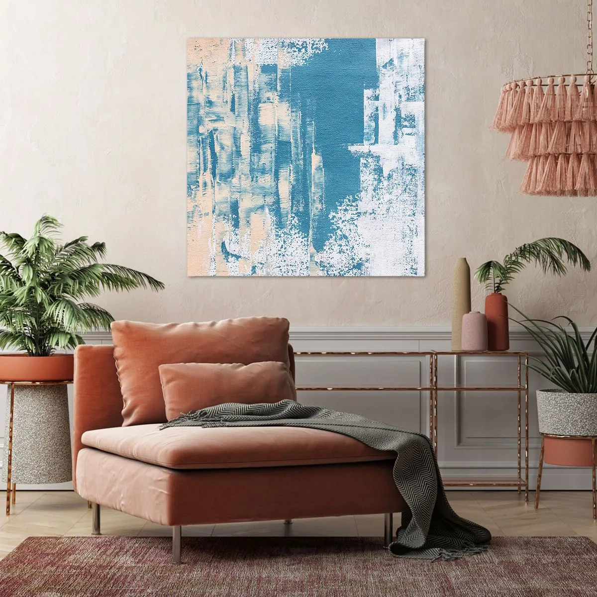 Impression sur toile - Image sur toile - À travers un iceberg - 50x50 cm