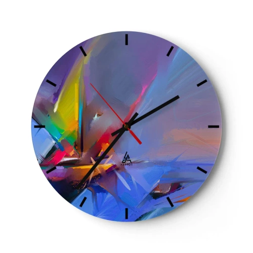 Horloge murale - Pendule murale - Hélices comme un oiseau - 40x40 cm